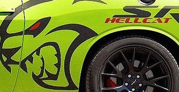 "Hellcat SRT" Quarter Panel Decals 15-up Challenger-Charger